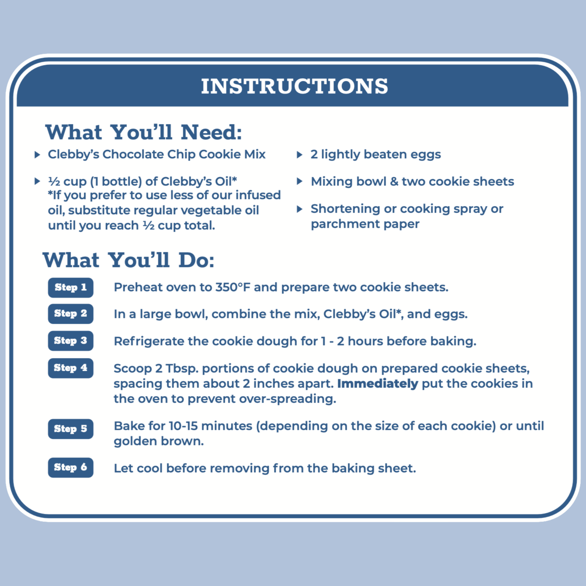 Chocolate Chip Cookie Mix