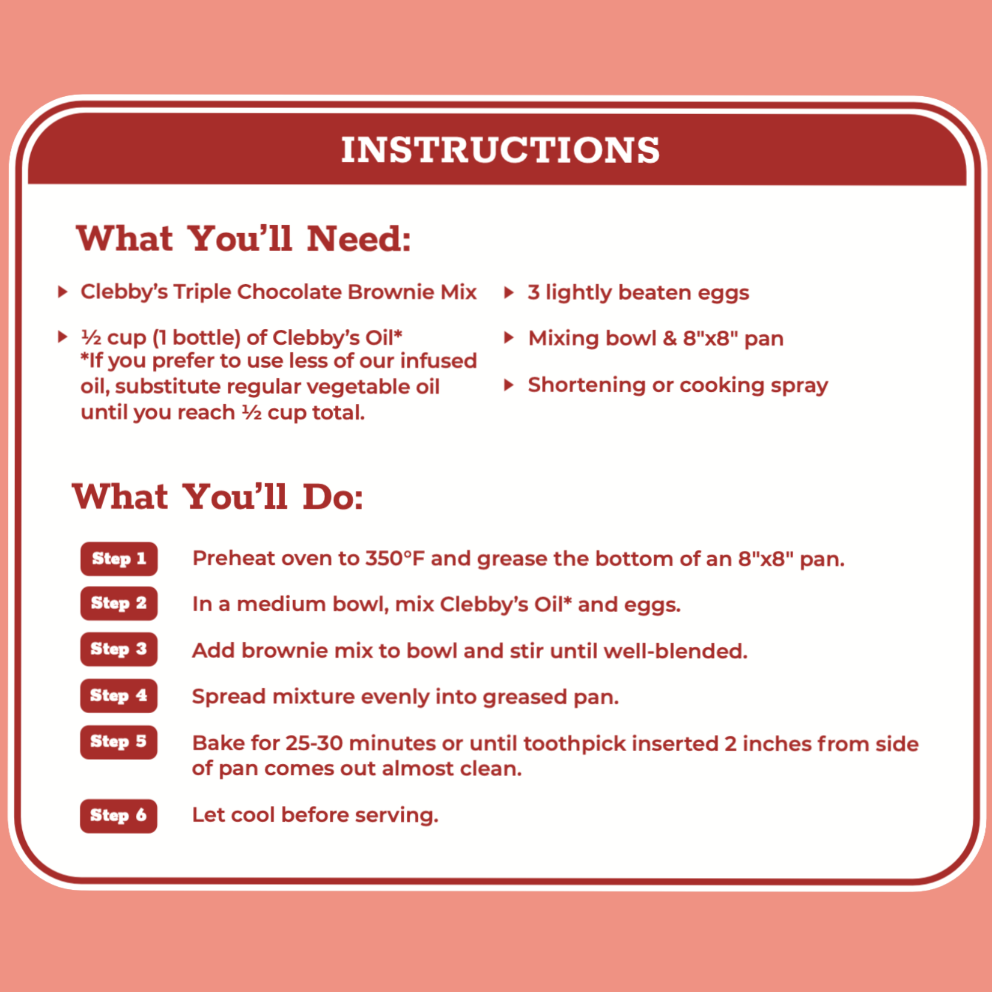 Triple Chocolate Brownie Mix